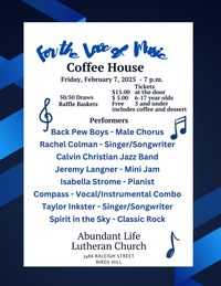 'For the Love of Music' Coffeehouse