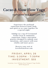 Cacao + Slow Flow Yoga