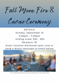 Full Moon Fire & Cacao Ceremony