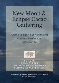 New Moon & Solar Eclipse Community Cacao Gathering