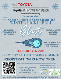 OCSO Star Charities Winter Pickleball Blast 2024