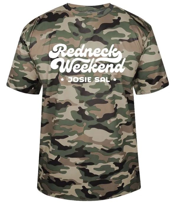 Dry Fit Camo Redneck Weekend T-Shirt
