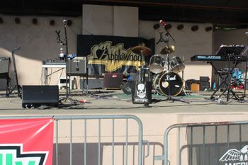 Set up for NSRA car show
