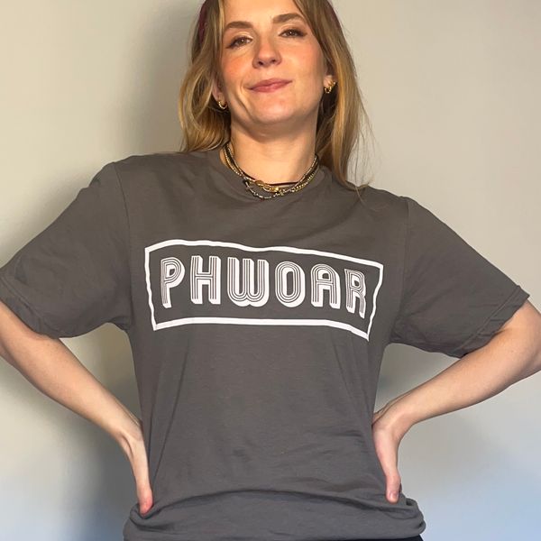 PHWOAR LOGO TEE - GREY - UNISEX