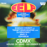 EELF Presents - CDMX: Target Demographic (U.S), Shaolin Cowboy (U.K), DJ Windows 7 (MX)