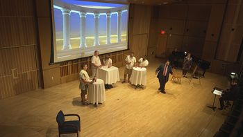 ACT ONE, Sc. 2  Antinous pursues Penelope
