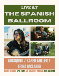Erina McLaren Band at Spanish Ballroom w/ Karen Miller & Mosquito