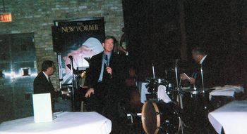 Frank and trio at Green Dolphin Street in Chicago around the year 2000. Pianist Kerry Klein, bassist Bill Terry and drummer Rusty Jones

