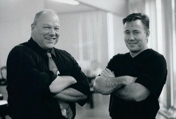 Frank Lamphere and legendary drummer Rusty Jones
