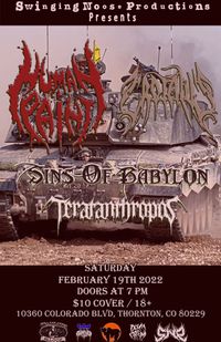 Human Paint w, Crotalus, Sins of Babylon, Teratantropos