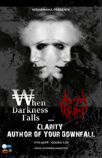 Human Paint w/ When Darkness Falls, Clarity, Author of Your Downfall