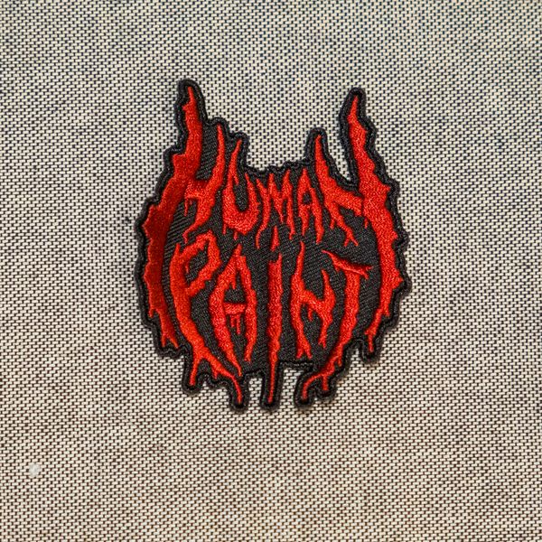 Human Paint Logo Dye Cut Embroidered Patch