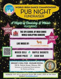 Fundraiser for SFH School of Irish Dance World Qualifying Dancers