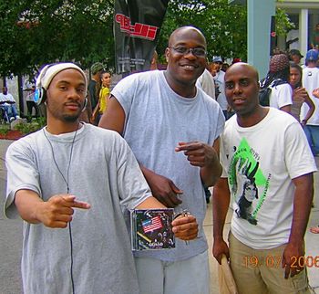 Chicago's THAIONE DAVIS & DJ TONE B. NIMBLE of ALLNATURAL INC in Chicago.
