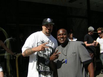 B-REAL of CYPRESS HILL years later before going to Lollapalooza in Chicago.
