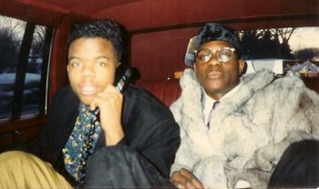 On the way to a concert back in the 90s
