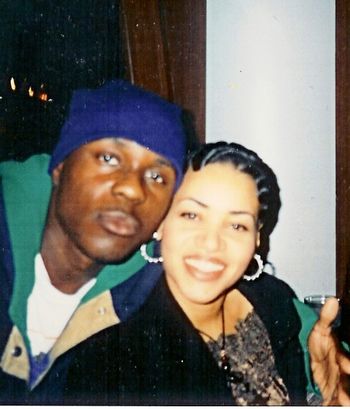 SALT of the Hip Hop group SALT N PEPA in Chicago at album listening party.
