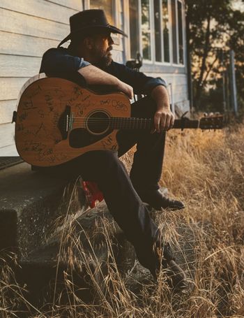 On the back porch
