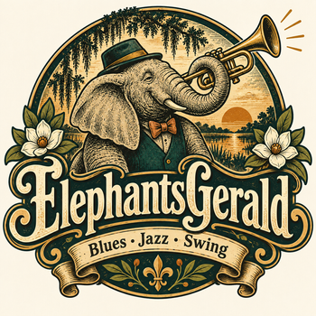 ElephantsGerald blues, jazz and swing project logo.
