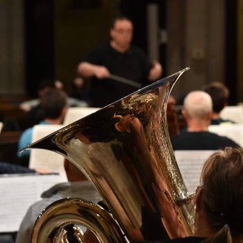 orchestra rehearsal! - photo by Silas Huff

