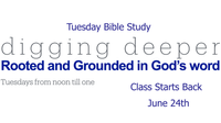 Tuesday Mid-day Bible Study