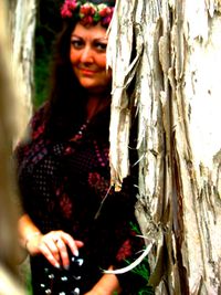 Marita Mangano MC and performer at Wellbeing Festival, an all day event.