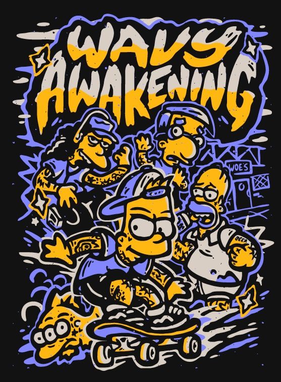 Simpsons Punk Shirt