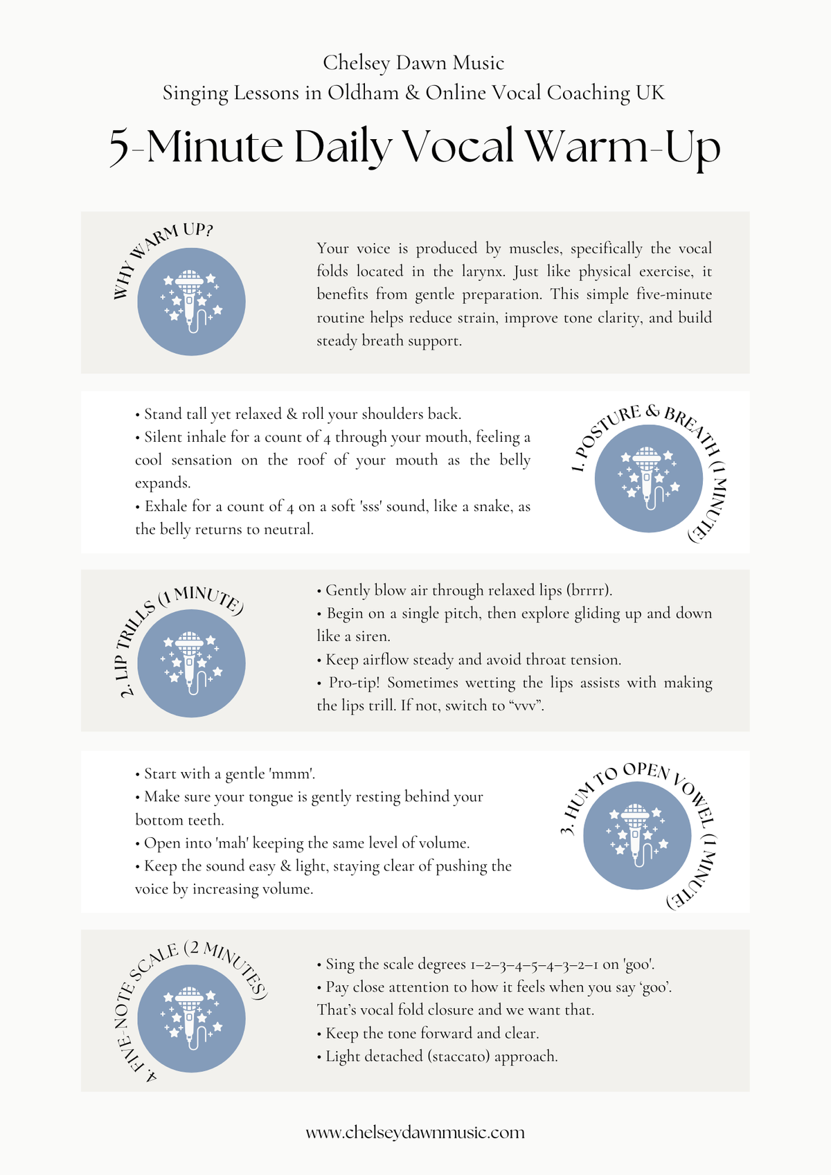5-Minute Daily Vocal Warm-Up – Free PDF