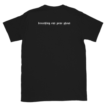 GLASSFIRES - Death Metal Unisex Short-Sleeve T-Shirt (White/Black) (Back)
