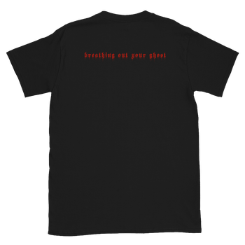 GLASSFIRES - Death Metal Unisex Short-Sleeve T-Shirt (Red/Black) (Back)

