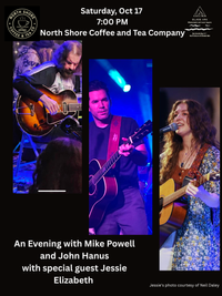 Jessie Elizabeth opens for Mike Powell + John Hanus 