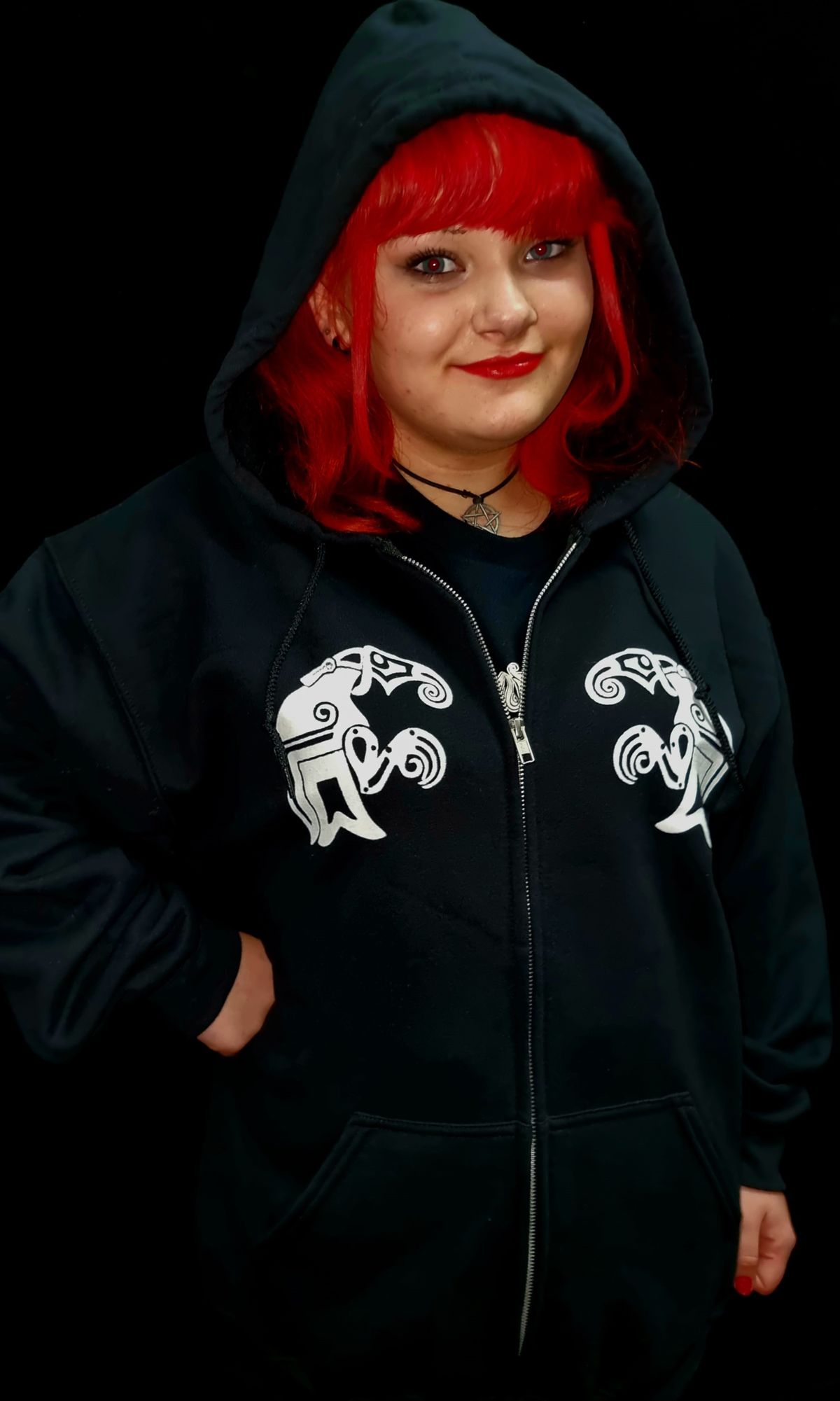 Raven Zip Hoodie