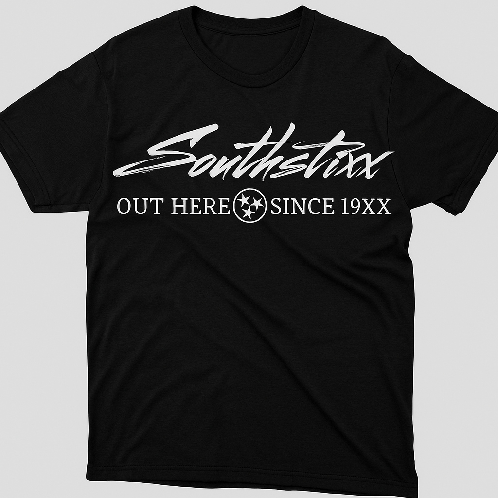 Southstixx “Out Here Since 19XX” Tee | Black