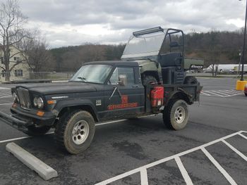 new tool making its way back to the farm in my 1970 jeep Gladiator
