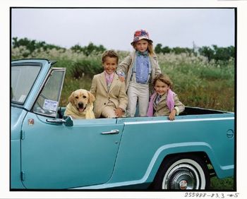 This is another shot of "Schooner" modeling with her little Ralph Lauren co-workers.
