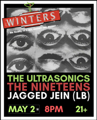 The Ultrasonics/ the Nineeteens/ Jagged Jein at Winter's Tavern &  EP release party