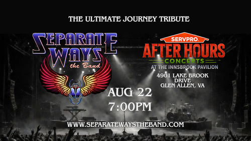 Separate Ways The Band, The Ultimate Journey Tribute Band, Servpro After Hours at Innsbrook Pavilion's "More Than Just The Hits In 2026 Tour"