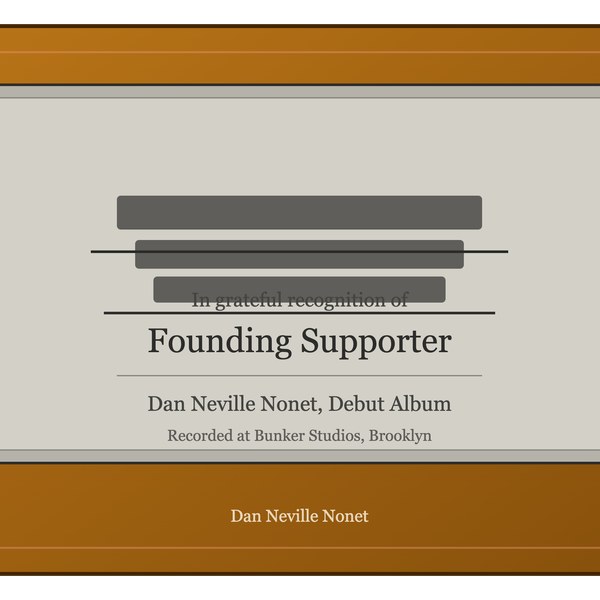 Founding Supporter Plaque