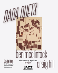 LIVE JAZZ - DADA Duets w/ Ben McClintock