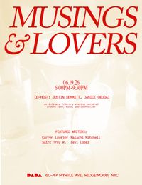 OPEN LITERARY GATHERING - Musings & Lovers