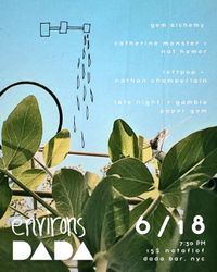 Environs XIV: Gem Alchemy, Catherine Monster/Nat Homer, Leftpop/Nathan Chamberlain, R Gamble (DJ), paper gem (DJ)