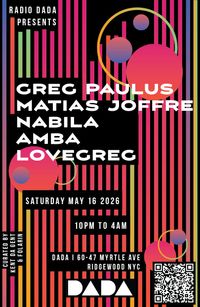 HOUSE DJ PARTY - Radio DADA w/ Greg Paulus, Matias Jofre, Nabila, AMBA, Lovecreg