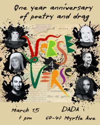 Verse4Verse: drag + poetry -- 1 year Celebration!