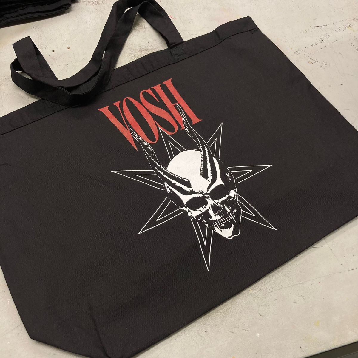 "Skull Horns" Big Tote 