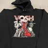 CUT HOODED SWEATSHIRT