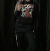 CUT HOODED SWEATSHIRT