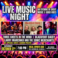 PeetMidnite with Three Sheets in the Wind, Kee Haspel, PeetMidnite & the Back Taxes and Larry Marcinko and the Sonic Merchants!