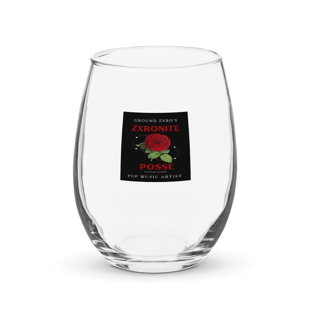 Stemless Zxronite Posse Rose Wine Glass (15 oz)