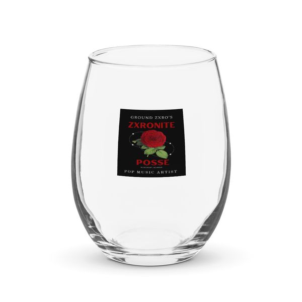 Stemless Zxronite Posse Rose Wine Glass (15 oz)