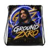 Ground Zxro Blue & Gold GZ Drawstring Bag